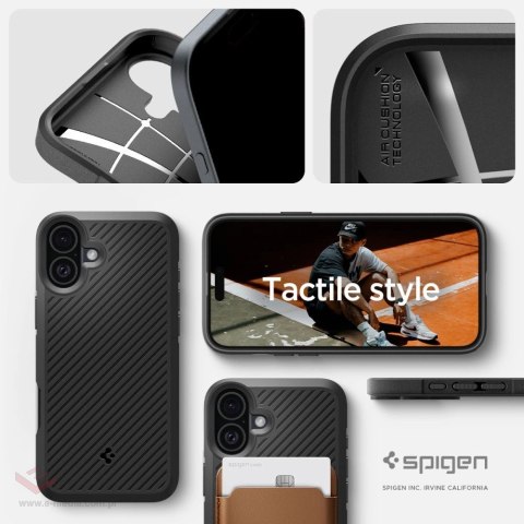 Etui Spigen Core Armor na iPhone 16 - czarny mat