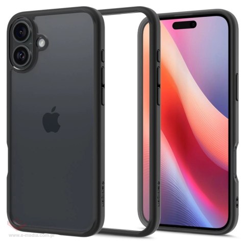 Etui Spigen Ultra Hybrid na iPhone 16 Plus - czarny mat