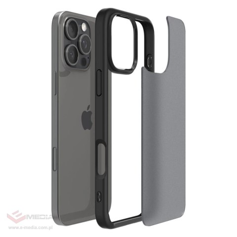 Etui Spigen Ultra Hybrid na iPhone 16 Pro - czarne