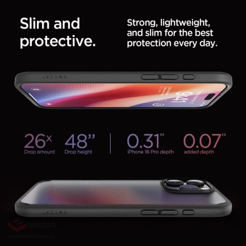 Etui Spigen Ultra Hybrid na iPhone 16 Pro - czarne