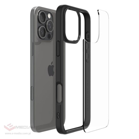 Etui Spigen Ultra Hybrid na iPhone 16 Pro - czarny mat