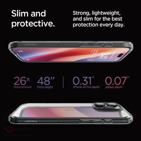 Etui Spigen Ultra Hybrid na iPhone 16 Pro - przezroczyste