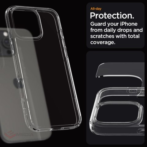 Etui Spigen Ultra Hybrid na iPhone 16 Pro - przezroczyste