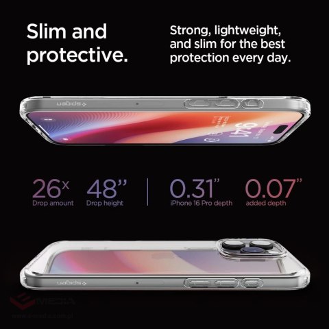 Etui Spigen Ultra Hybrid na iPhone 16 Pro - przezroczyste