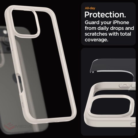 Etui Spigen Ultra Hybrid na iPhone 16 Pro - tytanowe