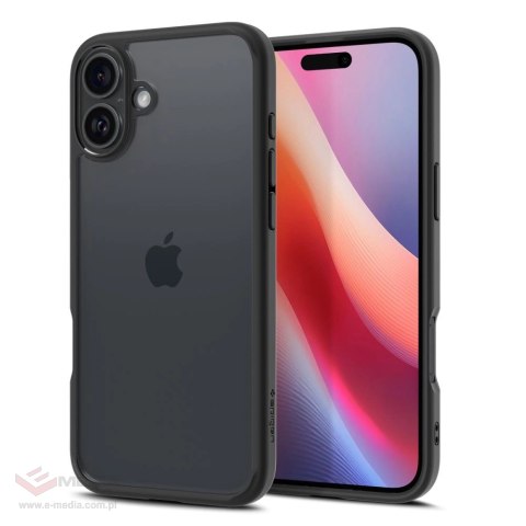 Etui Spigen Ultra Hybrid na iPhone 16 - czarny mat