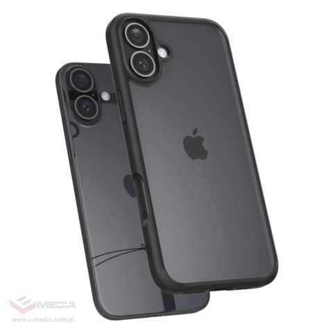 Etui Spigen Ultra Hybrid na iPhone 16 - czarny mat