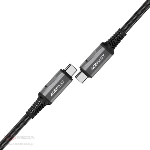 Kabel Acefast C1-09 USB-C / USB-C USB4 PD3.1 5A 1m - szaro-czarny