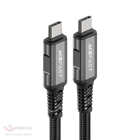 Kabel Acefast C1-09 USB-C / USB-C USB4 PD3.1 5A 1m - szaro-czarny