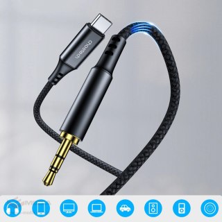 Kabel Choetech AUX006 USB-C / mini jack 3.5mm 1 m - czarny