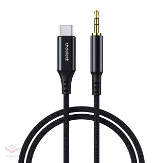 Kabel Choetech AUX008 USB-C / mini jack 3.5mm 2 m - czarny