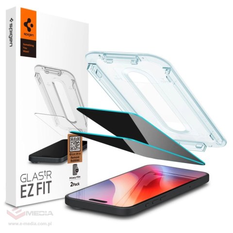 Szkło hartowane Spigen Glas.tR EZ Fit Privacy na iPhone 16 Pro Max - 2 szt.