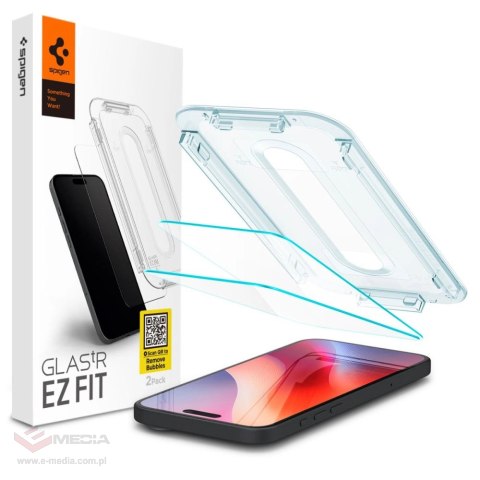 Szkło hartowane Spigen Glas.tR EZ Fit na iPhone 16 Pro - 2 szt.