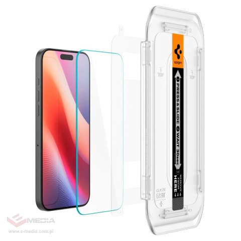 Szkło hartowane Spigen Glas.tR EZ Fit na iPhone 16 Pro - 2 szt.