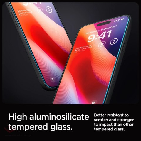 Szkło hartowane Spigen Glas.tR EZ Fit na iPhone 16 Pro - 2 szt.