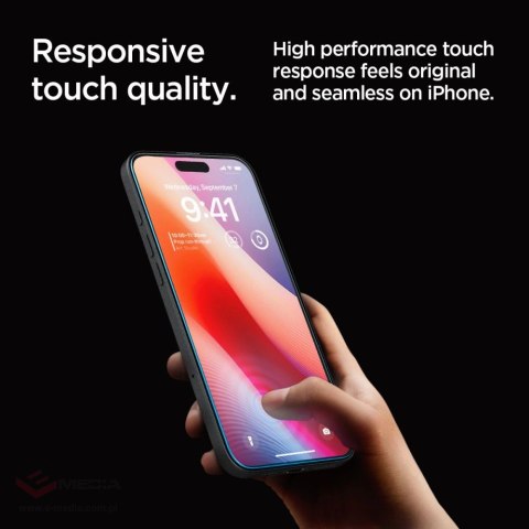 Szkło hartowane Spigen Glas.tR EZ Fit na iPhone 16 Pro - 2 szt.