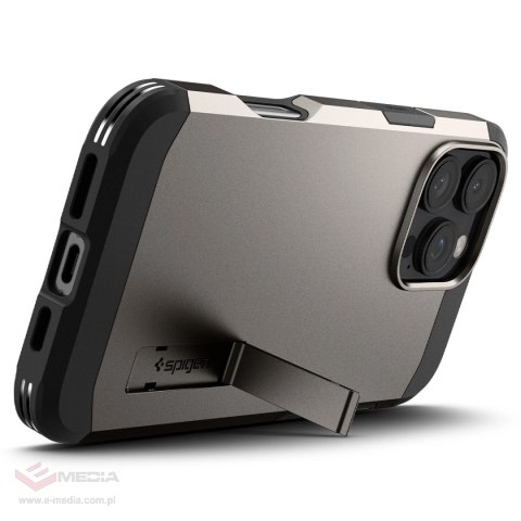 Etui Spigen Tough Armor MagSafe z podstawką na iPhone 16 Pro Max - gunmetal