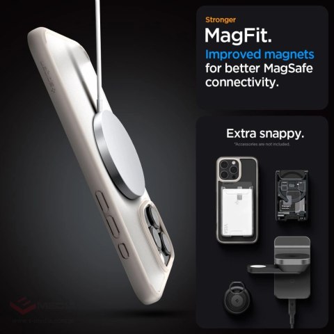 Etui Spigen Ultra Hybrid Mag z MagSafe na iPhone 16 Pro Max - tytanowe