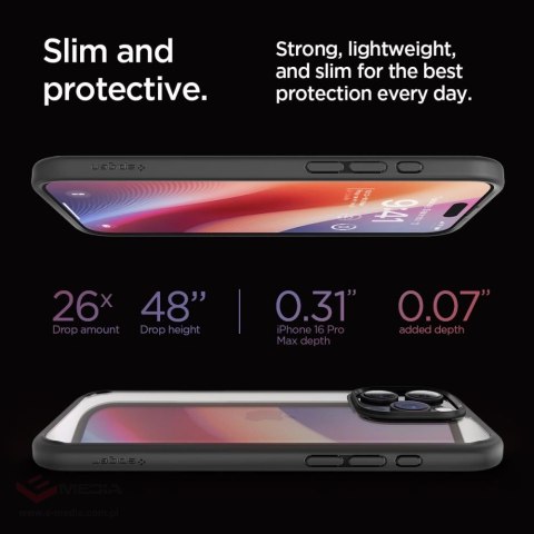 Etui Spigen Ultra Hybrid na iPhone 16 Pro Max - czarny mat