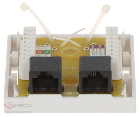 GNIAZDO KOŃCOWE RJ45-2G1/6 PODWÓJNE