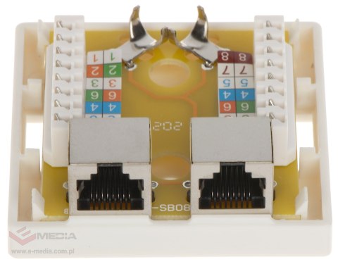 GNIAZDO KOŃCOWE RJ45-2G5/6 PODWÓJNE