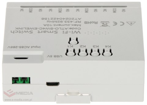 INTELIGENTNY PRZEŁĄCZNIK ATLO-SW4C-EWELINK Wi-Fi, eWeLink