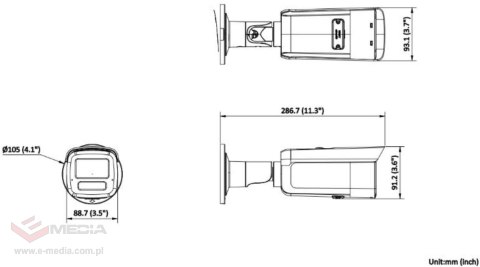 KAMERA IP HIKVISION DS-2CD2T83G2-4LI(4mm)