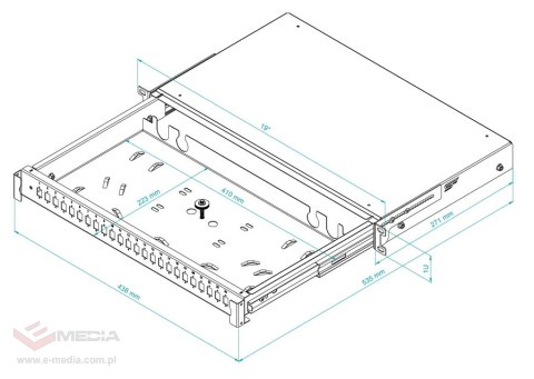 PRZEŁĄCZNICA ŚWIATŁOWODOWA TFSP-19-1U-24S-SC-G STALFLEX