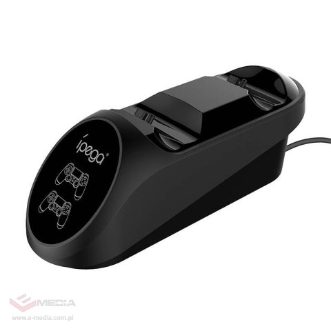 Podwójna stacja dokująca do Kontrolera / GamePada do PS4 iPega PG-9180 (czarna)