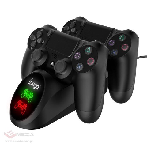 Podwójna stacja dokująca do Kontrolera / GamePada do PS4 iPega PG-9180 (czarna)