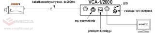WZMACNIACZ WIDEO Z KOREKCJĄ VCA-1/2000