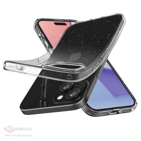 Etui Spigen Liquid Crystal na iPhone 15 Plus - przezroczysto-brokatowe