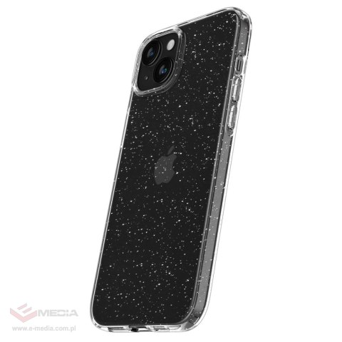 Etui Spigen Liquid Crystal na iPhone 15 Plus - przezroczysto-brokatowe