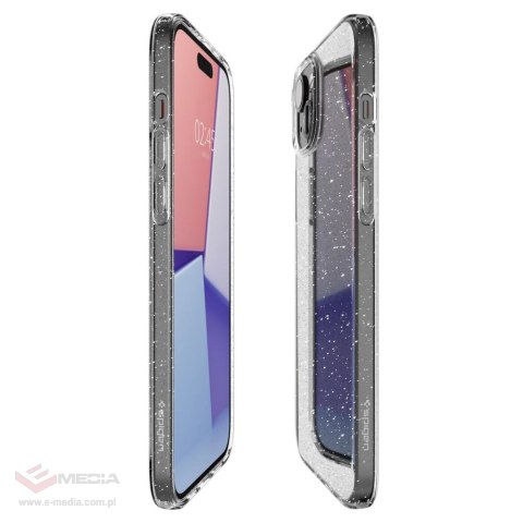 Etui Spigen Liquid Crystal na iPhone 15 Plus - przezroczysto-brokatowe