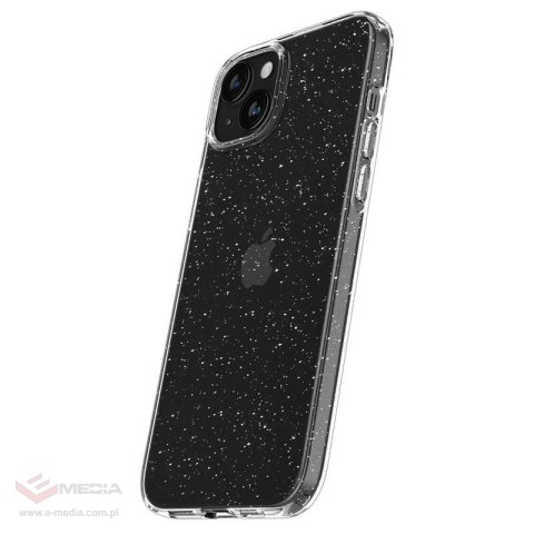 Etui Spigen Liquid Crystal na iPhone 15 Plus - przezroczysto-brokatowe