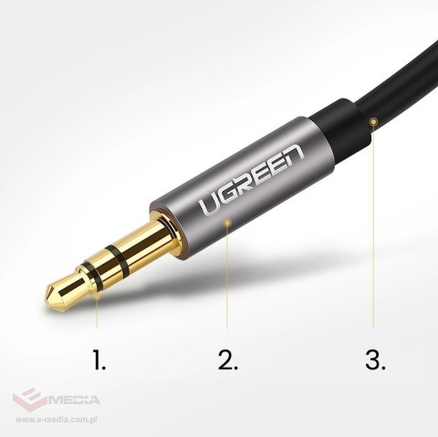 Kabel Ugreen AV119 10737 audio mini jack 3,5mm / mini jack 3,5mm 5m - czarny
