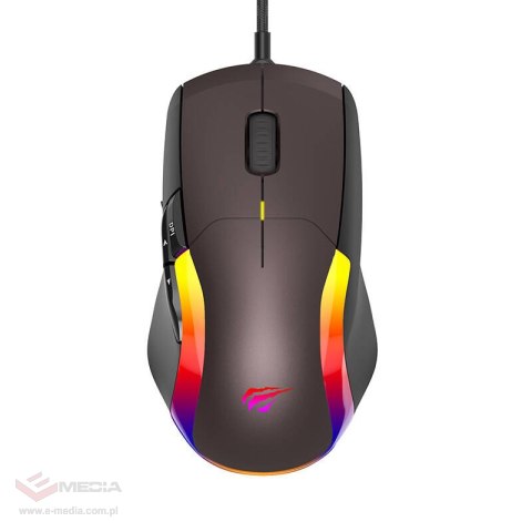 Mysz gamingowa Havit MS959S RGB (brązowa)