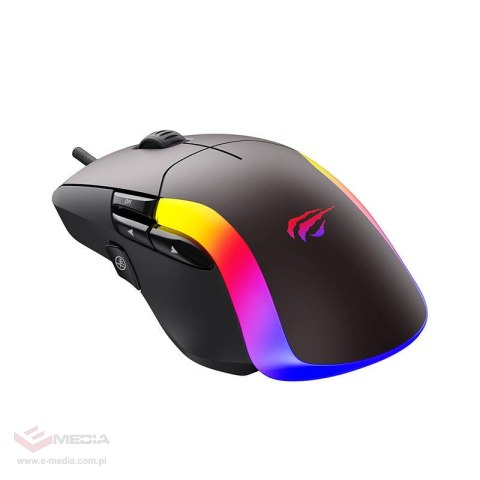 Mysz gamingowa Havit MS959S RGB (brązowa)