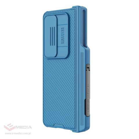 Nillkin CamShield Pro Case (suit) etui Samsung Galaxy Z Fold 4 pokrowiec z osłoną na aparat podstawka niebieskie