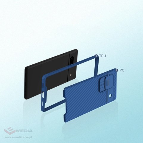 Pancerne etui Google Pixel 7a z osłoną na aparat Nillkin CamShield Pro Case - czarne