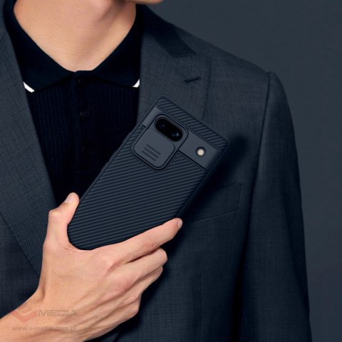 Pancerne etui Google Pixel 7a z osłoną na aparat Nillkin CamShield Pro Case - czarne