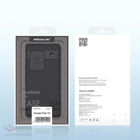 Pancerne etui Google Pixel 7a z osłoną na aparat Nillkin CamShield Pro Case - czarne