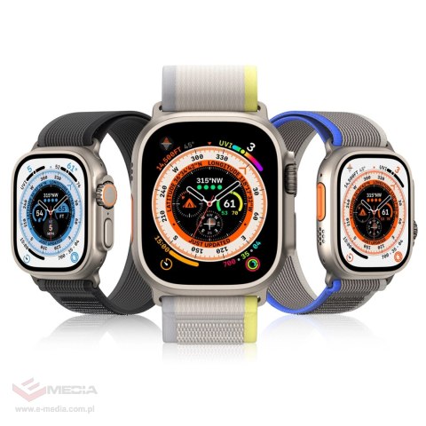 Sportowy pasek na rzepy do Apple Watch Ultra / 9 / 8 / 7 / 6 / SE / 5 / 4 / 3 / 2 / 1 (42, 44, 45, 49 mm) Dux Ducis Strap YJ Ver