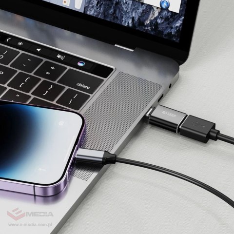 Adapter Tech-Protect UltraBoost Lightning (męski) / USB-A (żeński) OTG - czarny