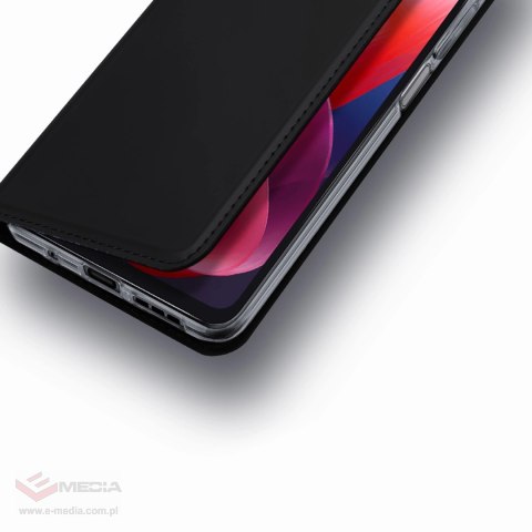 Etui Dux Ducis Skin Pro z klapką i miejscem na kartę na Motorola Moto G04/G04s/G24/G24 Power - czarne