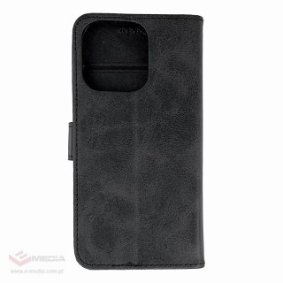 Etui Leather Book Case na iPhone 16 Pro Max - czarne