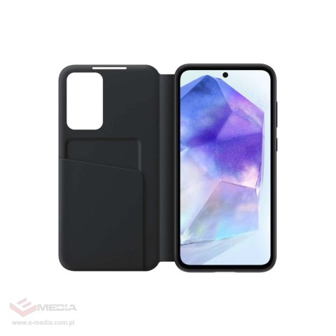 Etui Samsung Smart View Wallet EF-ZA556CBEGWW z klapką do Samsung Galaxy A55 - czarne