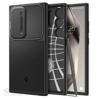 Etui Spigen Optik Armor na Samsung Galaxy S24 Ultra - czarne