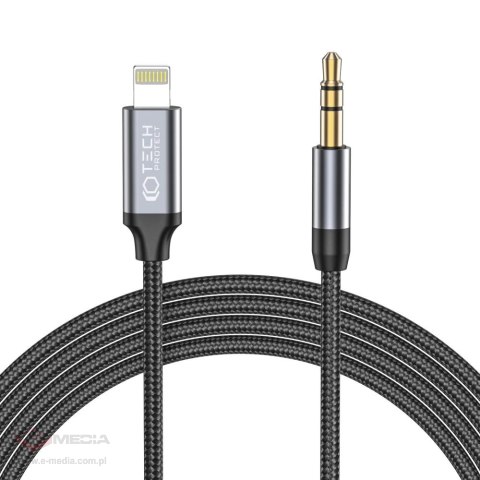 Kabel Tech-Protect UltraBoost audio Lightning / mini jack 3.5mm 1m - czarny