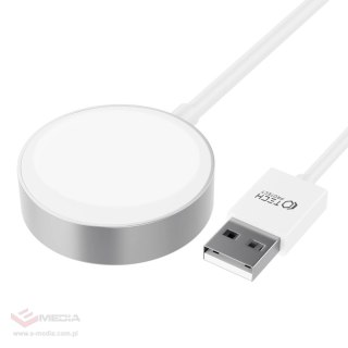 Ładowarka Tech-Protect UltraBoost indukcyjna magnetyczna ze złączem USB-A do Apple Watch 1.2m - biała